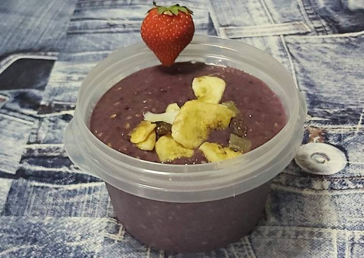 Smoothie marrón aprovechamiento
