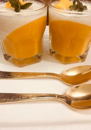 A picture of Mango Panna Cotta.