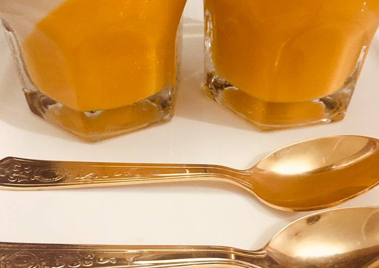 Steps to Make Perfect Mango Panna Cotta