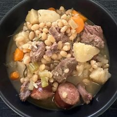 A picture of Simple French Country Cassoulet(Lamb Stew with Beans andSausage).