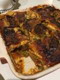 Pastelon de Plátanos Maduros y Vainitas