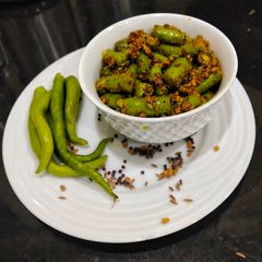 A picture of Green Chilli Pickle.