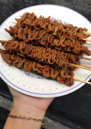 Foto resep Sate Usus Ayam Pedas Manis