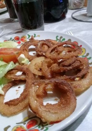 Una foto de Aros de cebolla