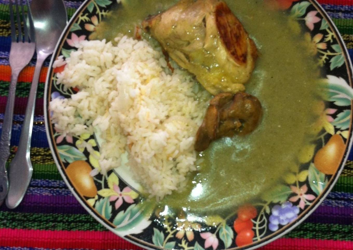 Pollo en jocon guatemalteco