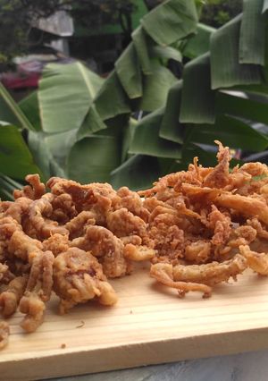 Foto resep Jamur kriwil vs usus krispi
