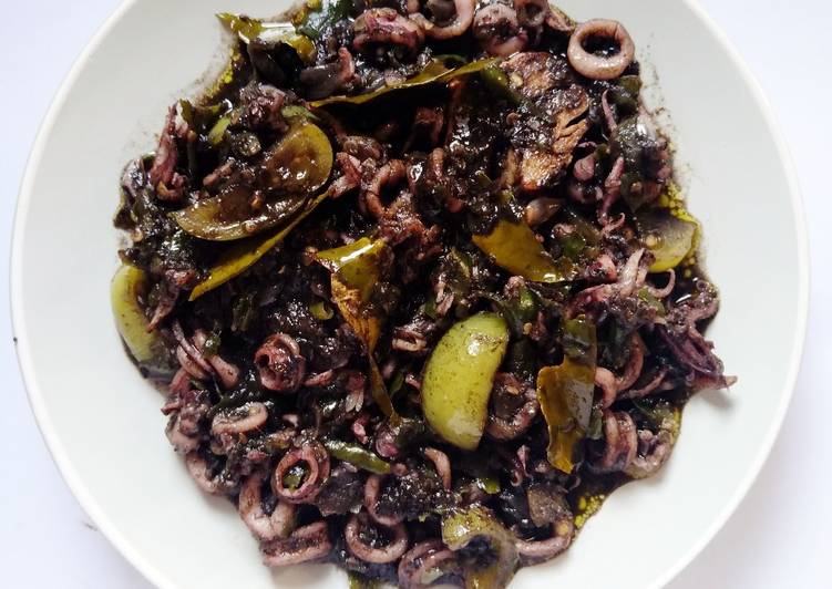 makanan Cumi Hitam Cabe Ijo yang Enak