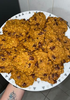 Sütőtökös zabkeksz recept fotója