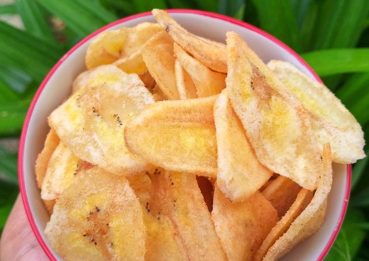 Masakan Unik Keripik Pisang Kepok Lezat Mantap