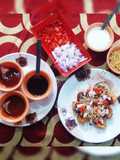 Leftover bread chaat
