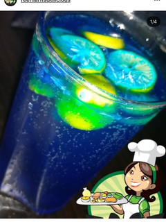 A picture of Bluemoon mocktail.