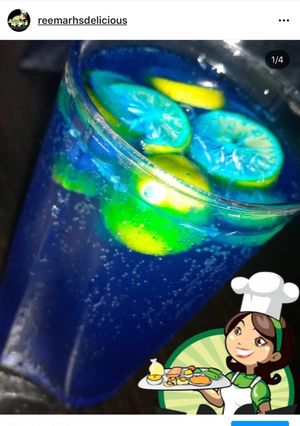 A picture of Bluemoon mocktail.