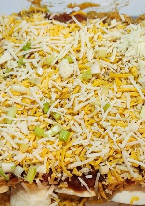 A picture of Chicken Enchiladas.