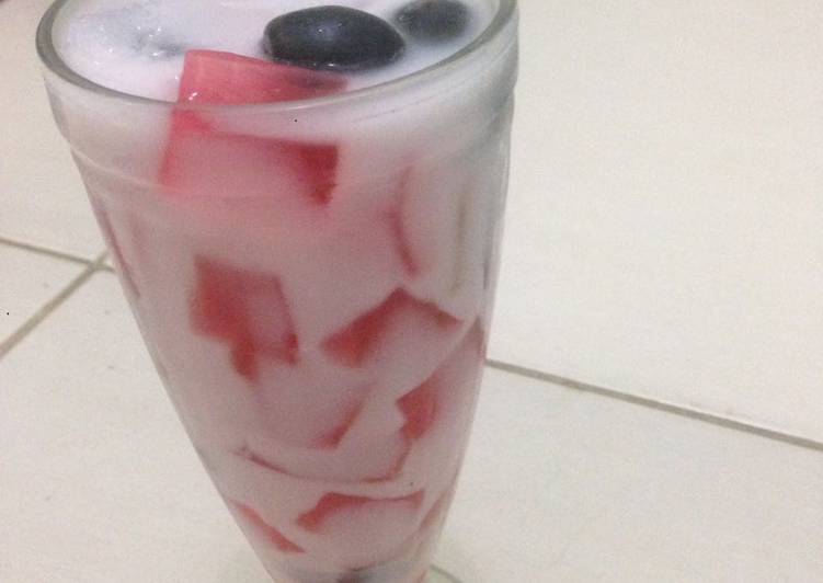 Resep Es jelly plum anggur yang Bisa Manjain Lidah