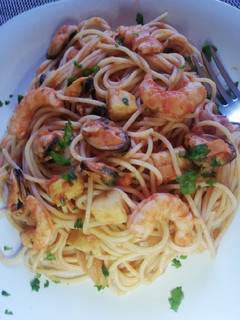 Una foto de Spaghettis a la marinera