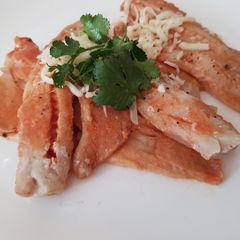 A picture of My Poached Lemon & white wine flavoured Fish 💚.