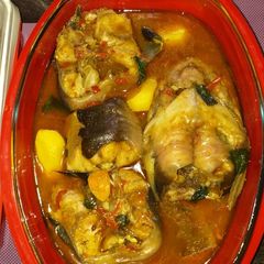 A picture of Cat fish pepper soup.