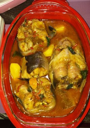 A picture of Cat fish pepper soup.