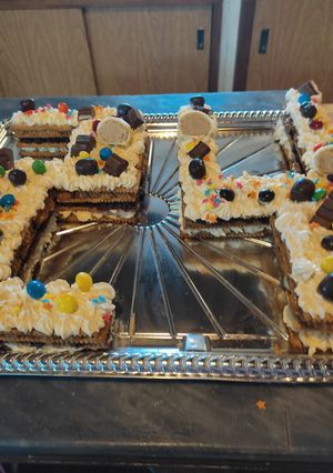 Una foto de Torta de galletitas de Leche