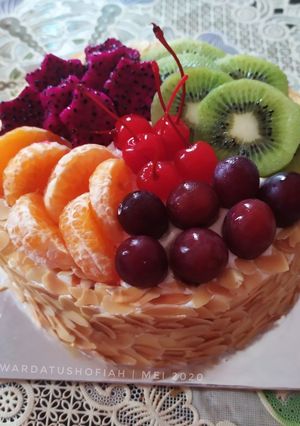 Foto resep Fresh Fruity Cake (Cheddar Cheese Cake)