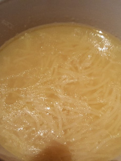 Una foto de Sopa de vainas