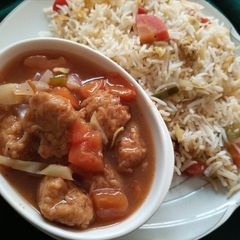 Sweet and sour Chicken A picture of Sweet and sour Chicken.