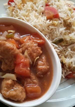 A picture of Sweet and sour Chicken.
