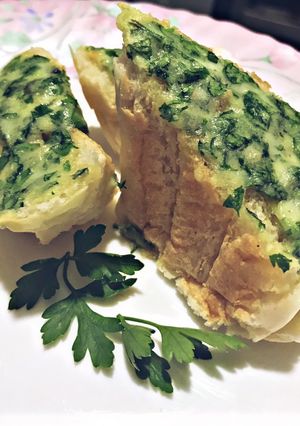 عکسی از دستور نان سیر ۱۰ دقیقه ای