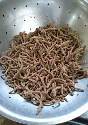 A picture of Nachni/Ragi sev.