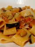 Calamarata con Zucchine, Pomodorini e Vongole
