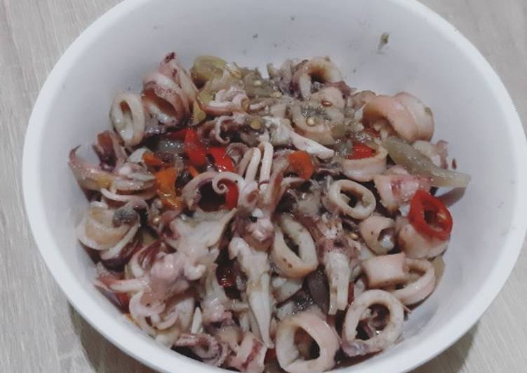 Tumis Sambal Cumi Asin