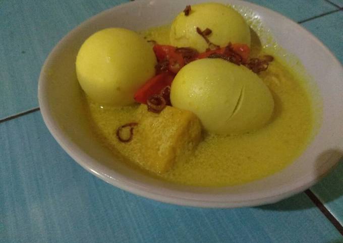 Telur Tahu Masak Lodho