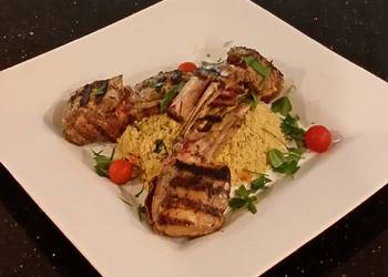 New Recipe Grilled Lamb Chops with Parmesan Garlic zHerb Couscous Home Style