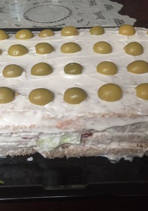 Una foto de Pastel vegetal integral
