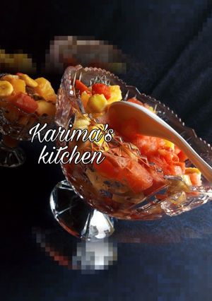 A picture of Fruits salad.