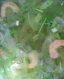 Canh xà lách nấu tôm khô