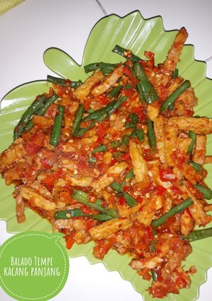 Foto resep Balado Tempe kacang panjang