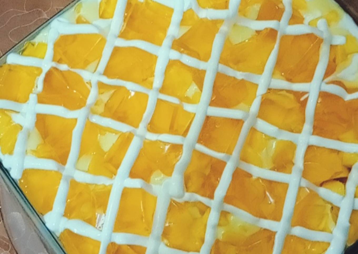Mango custard dessert🥭
