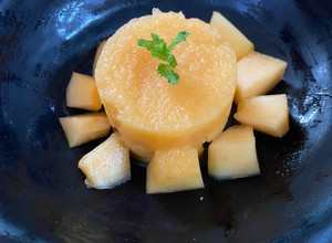 A picture of Muskmelon sorbet.