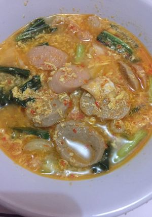 Foto resep Seblak bakso sosis