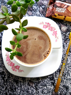 عکسی از دستور شیر قهوه با شکلات