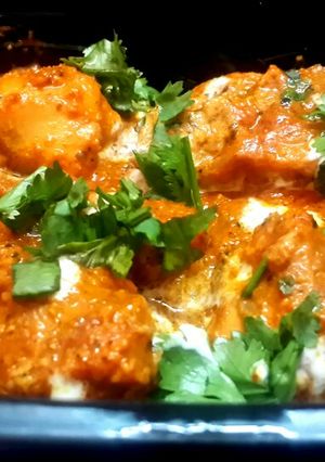A picture of Aromatic Dahi Chicken.
