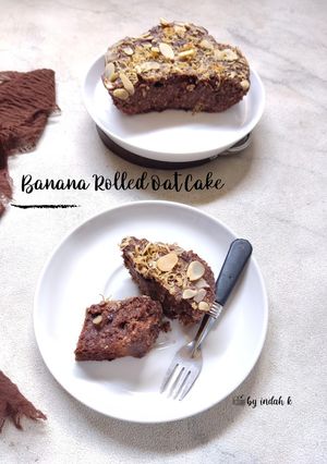 Foto resep Banana Rolled Oat Cake