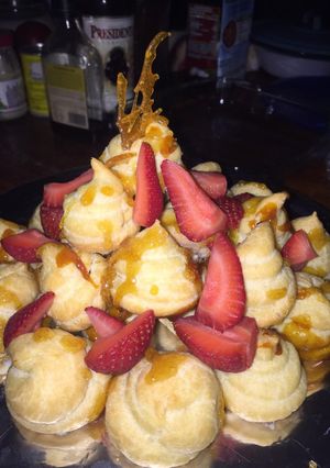 Una foto de Masa de choux y croquembouche