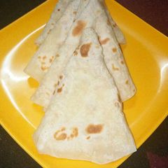 A picture of Rumali roti at home.