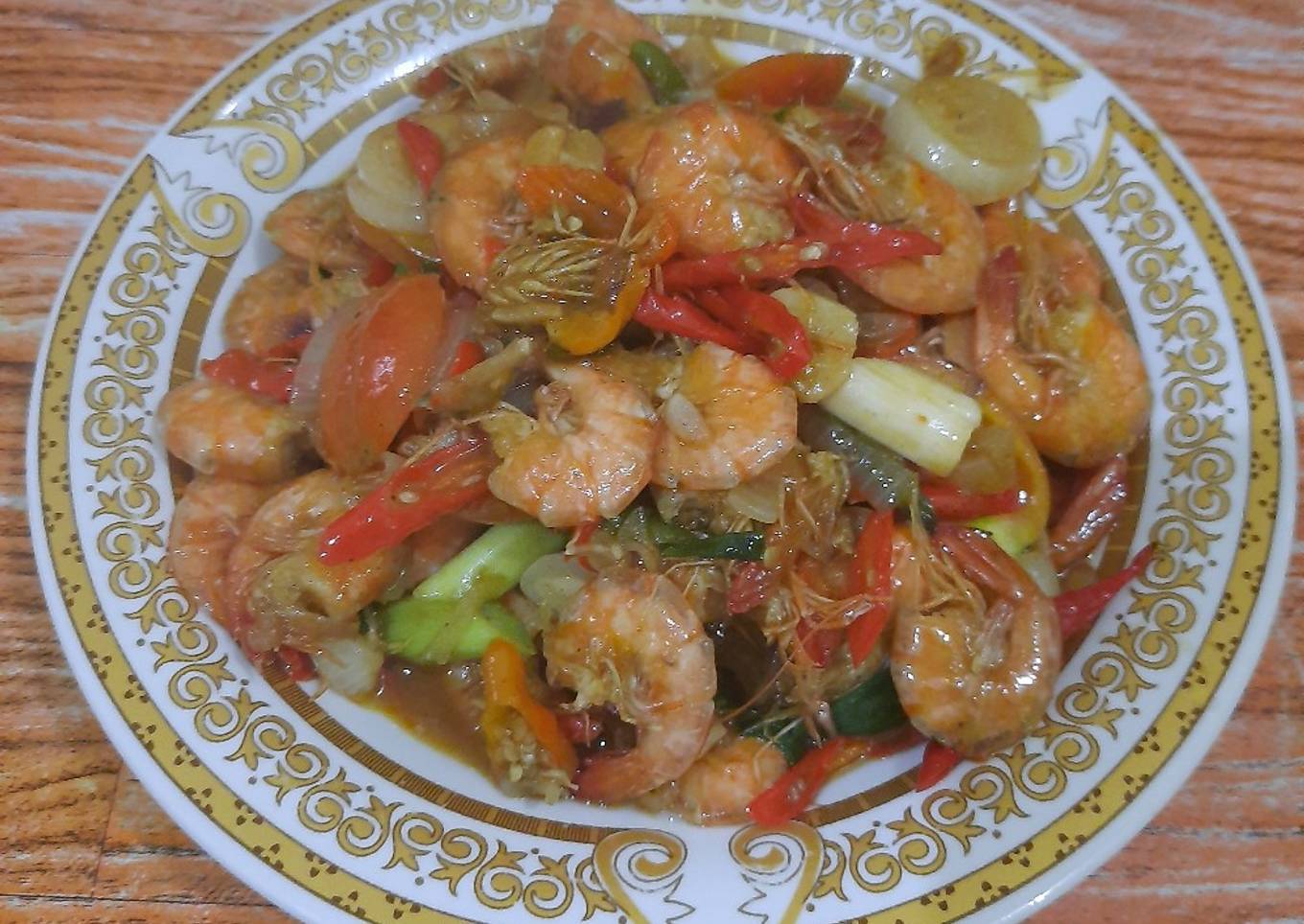 Udang saos pedas manis