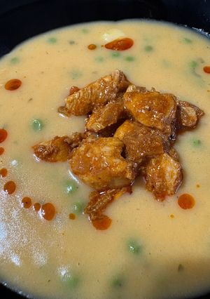 Borsófőzelék, pörkölttel recept fotója