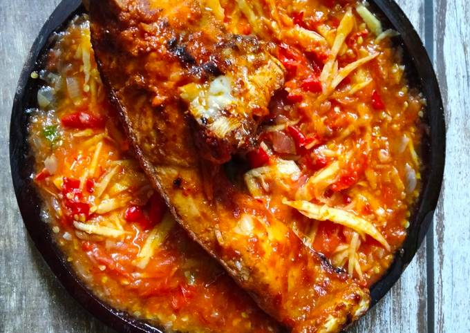 Resep Kakap Bakar Sambal Mangga Oleh Mama Rofif Najmi Cookpad