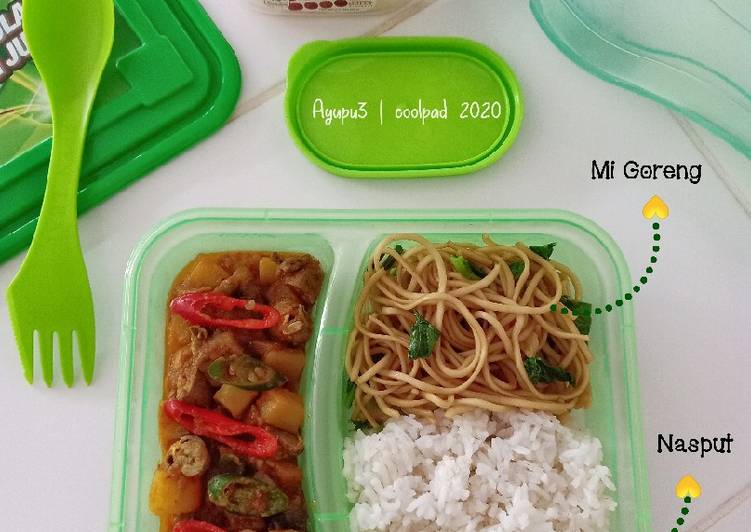 Langkah Mudah Membuat Nasi Bekal Bento (Green Box) Super Enak