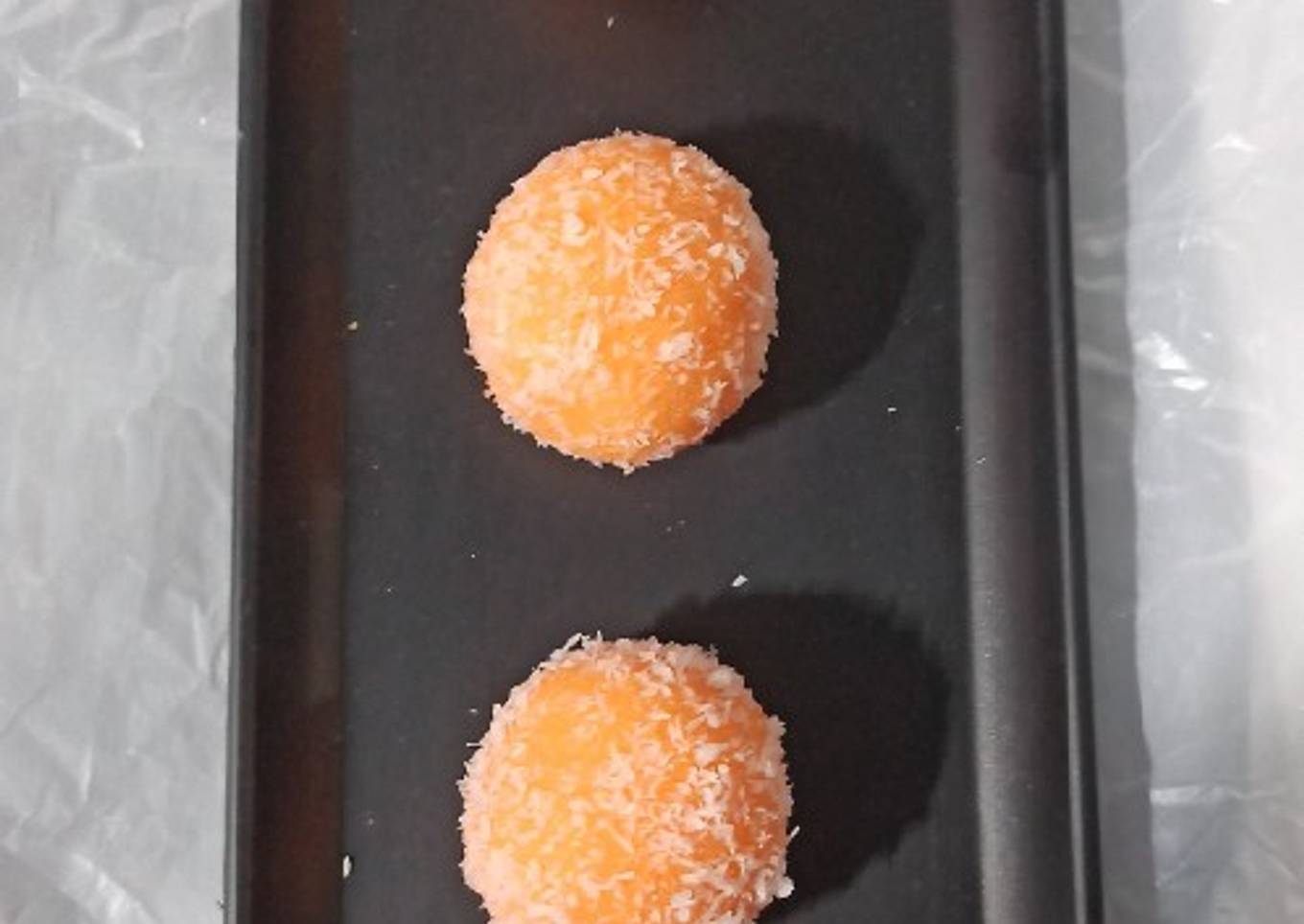 Orange Coconut ladoos
